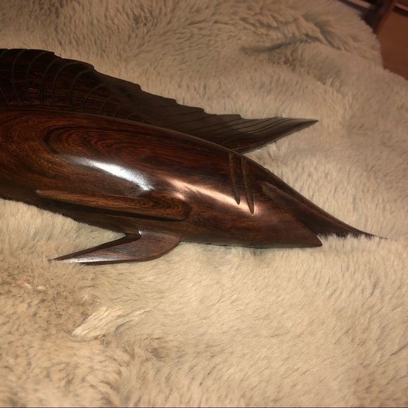 VTG Ironwood Sailfish Wood Statue Carving 14” - Picture 6 of 13